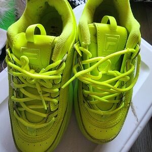 Fila Neon Yellow Women's Sneakers